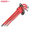 Wanko WORKPRO W022002N red&blue color handle 8PC metric folding hexagon set