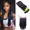 Brazilian 360 Lace Frontal Closure Natural Hairline Brazilian Virgin Hair straight 360 Lace Band Frontal Closure with straight Hai