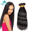7A Grade Indian Virgin Hair Straight Human Hair Extensions Indian Hair Weave 3 Bundles Unprocessed Indian Straight Virgin Hair