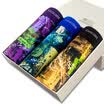 Hong Kong Sha men &39s underwear male ice silk trace breathable sports angle underwear colorful three gift box installed XL