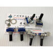 142 feet long with a midpoint of horizontal double potentiometer B10K 7 foot shank 20MMF