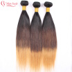 Ombre 1B427 Brazilian Straight Hair 3 Bundles Raw Brazilian Ombre Hair Weave 3pcslot Ombre Human Hair Extensions