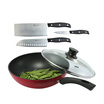 Germany Fisi Le Fissler Red Ike 28 cm non-stick frying pan preferred set tool