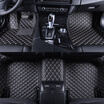 Huashi Honda CRV mats all around leather feet four seasons universal car mats modified CRV special car accessories 3 sets of standard models - classic black