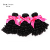 Silkswan Brazilian Human Hair extension Bouncy Curly Funmi Natural Color Hair 8-28inch Remy Weave Free Shipping