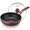 SUPOR 26cm Color Series Red Deep Frying Pan PJ26R4 Apply To Fire And Induction Cookers