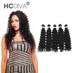 HCDIVA Brazilian Deep Wave Hair 5 Bundle Deal 100 Real Human Hair Wavy 1B Natural Black 8inch -28 inch in Stock Wholesale price
