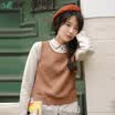 Yan Man INMAN 2017 autumn new shirt vest two-piece suit literary shirt shirt female 1873011146 light beige XL