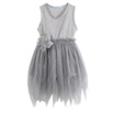 NEW Kids Toddler Baby Girl Clothes Sleeveless Flower Tutu Dress Party Dress 2-7Y