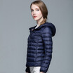 Plus Size S-3XL Ultra Light Winter Jacket 2017 Fashion Women Duck Down Coat Solid Color Hooded Zippers