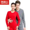 Antarctic thermal underwear men&women heat thickening plus cashmere sweater cold gold warm cashmere youth middle age autumn Qiuqiu suit new NC9223 male dark gray XXXL