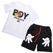 2pcs Toddler Kids Baby Boy Mickey Mouse T-shirt TopsShorts Outfits Clothes Set