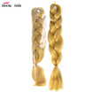 Ishow 24inch Synthetic Braiding Hair Pure Color HighTemperature KanekalonJumbo Braid Hair Extensions Crochet Yaki Texture 1pc100g