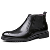 Peter GEDI BIDEGAIDI men&39s boots business casual shoes British trend boots wear breathable B51009 black plus cotton 40