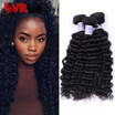 7A Indian Virgin Hair Deep Wave 3 Bundles Indian Curly Virgin Human Hair Extensions Indian Deep Curly