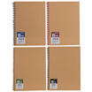 Deli deli 8 A560 Kraft paper coils Spiral soft copy book Notepad notebook LA560-06