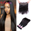 Malaysian Straight Hair Lace Frontal Closure 3 Bundles With Frontal Malaysian Virgin Hair Human Hair Lace Frontal Closure Bundle