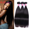 Indian Virgin Hair Straight 3Bundles Weave 7A Grade Virgin Unprocessed Human Hair Indian Virgin Hair Cheap Hair Weave Bundles