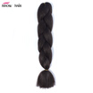 Ishow 24inch Synthetic Braiding Hair Pure Color HighTemperature KanekalonJumbo Braid Hair Extensions Crochet Yaki Texture 1pc100g