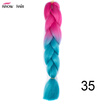 Silky Strands 24 100g Ombre Synthetic Braiding Hair Extensions For Crochet Braids Kanekalon Jumbo Braids Two Tone Ombre Color 1p