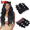 Brazilian Body Wave Frontal Closure With Bundles 13x4 Ear To Ear Lace Frontal Closure With Bundles Virgin Human Hair Closure