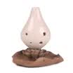 Zhu Lin Sheng Tao flute 6 hole painting short mouth flute professional playing type flute midrange C tone white glaze ice crack