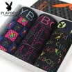 Playboy PLAYBOY Men&39s underwear Male flat angle underwear Bamboo fiber Patching nylon printing mesh Minggangping pants 3 loaded XL 175100