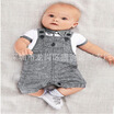 Newborn Infant Kids Baby Boys Clothes Jumpsuit T-shirtBraces Pants Outfit Set