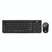 Fude ik6630 wireless mute keyboard&mouse set personality round chocolate keyboard feel comfortable games office home notebook desktop computer black