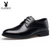 Playboy PLAYBOY ESTABLISHED 1953 Classic men&39s lace business wedding shoes British round dress shoes men&39s shoes 5DW009049D01 black 42