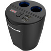 Newsmy car charger C40 dual USB cigarette lighter expansion intelligent shunt 31A cup car charging voltage monitoring