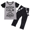 2PCS Set Toddler Kids Girls Clothes Print Tops T-shirt Pants Leggings Outfits