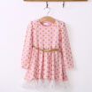 lovely baby girl lace tulle party dress habilléeavec spotted golden belt