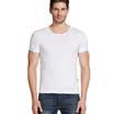 Playboy PLAYBOY Fashion Lycra Cotton Round Neck Mens Bottoming Short Sleeve Mens Single T-Shirt White XL