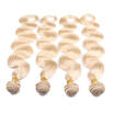 Blonde Malaysian Hair 4Pcs Lot Human Virgin Hair Extensions 7A Grade Malaysian Body Wave 12"-24" Color 613 Blonde Virgin Hair