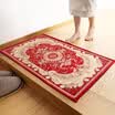 Jiangnan leaf pad elegant jacquard living room non-slip door mat home mat 50 80cm red