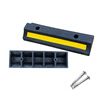 Tengchi CT anti-retractor stopper rubber solid anti-retractor rubber road along the slope triangle wood anti-skid car parking reverse parking locator 60cm double solid rubber locator