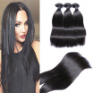 Hot Shelling Brazilian Virgin Hair Bundles 3pcs 8"-30" Silk Straight Natural Color Human Hair Weaves With Hair Extensions