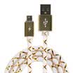 SZDT data line Andrews charging line Android 1 meter crystal antifreeze SZ-08 white gold