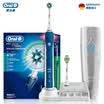 Braun Oral B 4000 3D Sonic Intelligent Electric Toothbrush Blue 4 modes 2 replacement brush heads 1 travel box
