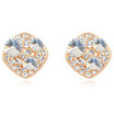 Austrian Crystal Round Geometric Stud Earrings Fashion Jewelry Womens Accessories Anniversary Gift 16694