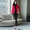 Fort Sheng 2017 new women autumn&winter short paragraph small suit jacket Korean casual fashion Slim solid suit zx1783016 red brown M
