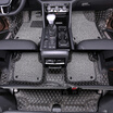 Huashi Volkswagen Touring foot pad 7 seat new way ang full leather foot pad four seasons universal foot pad wire ring pad modification new way ang special 8 piece set luxury section - black rice noodle
