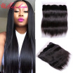 7A Straigth Brazilian Hair With Closure Lace Frontal Closure With Bundles Human Hair 13x4 Brazilian Virgin Hair Lace Frontal