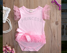 Infant Baby Girls Princess Lace Romper Jumpsuit Bodysuit Clothing Outfits Set