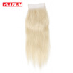 613 Blonde Virgin Hair Straight Closure 44 Lace Size With Baby Hair Blonde Brazilian Hair Closure Human Hair Closure