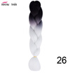 Silky Strands 24 100g Ombre Synthetic Braiding Hair Extensions For Crochet Braids Kanekalon Jumbo Braids Two Tone Ombre Color 1p