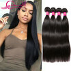 Brazilian Virgin Hair Human Hair 3 Bundles 7A Straight Unprocessed Human Hair Brazilian Straight Hair