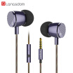 Lanston A8 metal headphones in-ear magic sound subwoofer shocking stereo music headphones universal male&female k songs headphones games headset computer headset Star Titanium