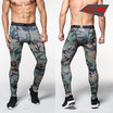 Men Compression Pants Tights Casual Bodybuilding Mans Trousers Brand Camouflage Army Green Skinny Leggings